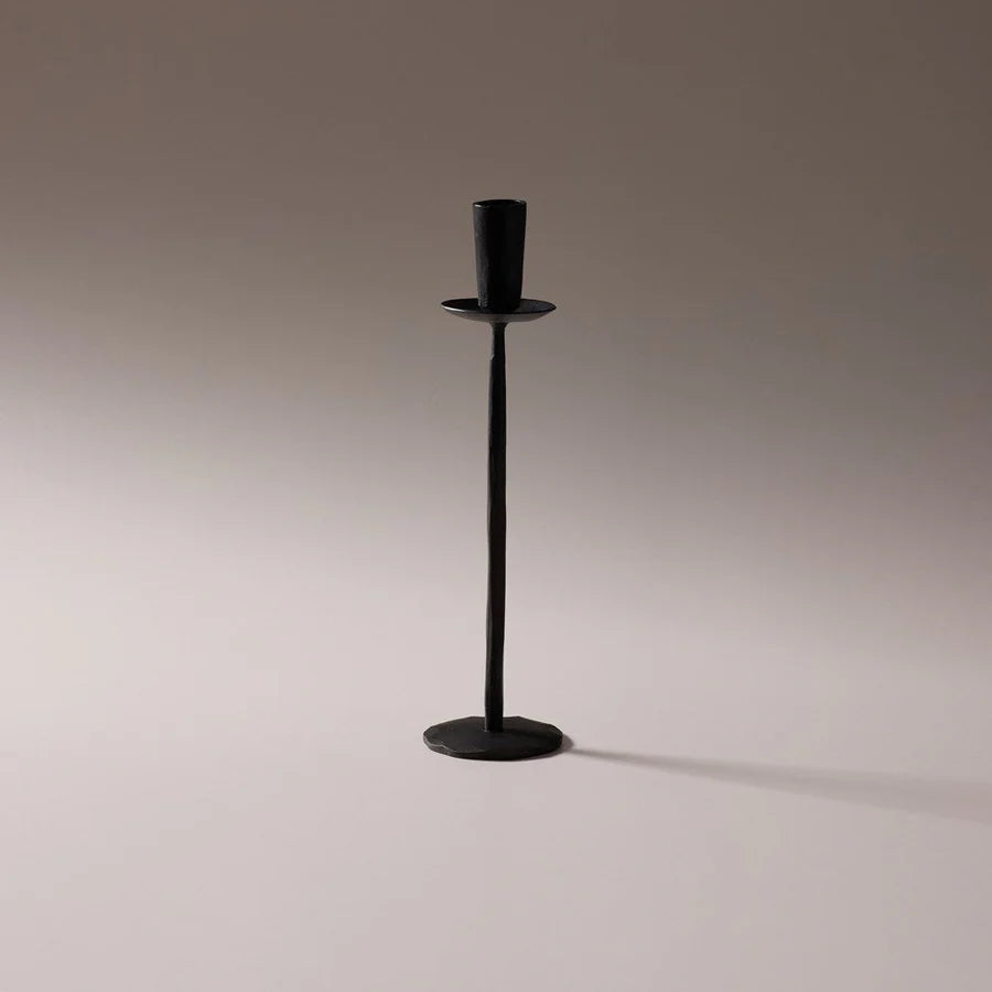 Atelier Black Iron Candle Stand, medium - available at LOVINLIFE Co Byron Bay for all your gifts, candles and interior decorating needs