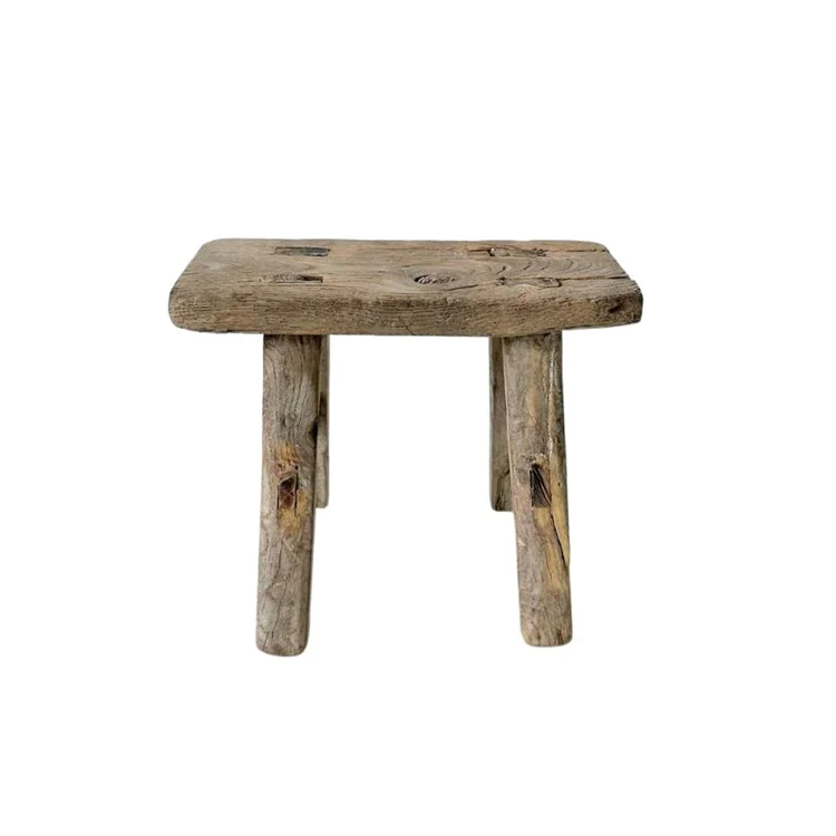 Barefoot Gypsy - Kasana Elm Baby Wood Workers Stool - Multipurpose decor or stepping stool - Stocked at LOVINLIFE Co Byron Bay for all your gifts, candles and interior decorating needs