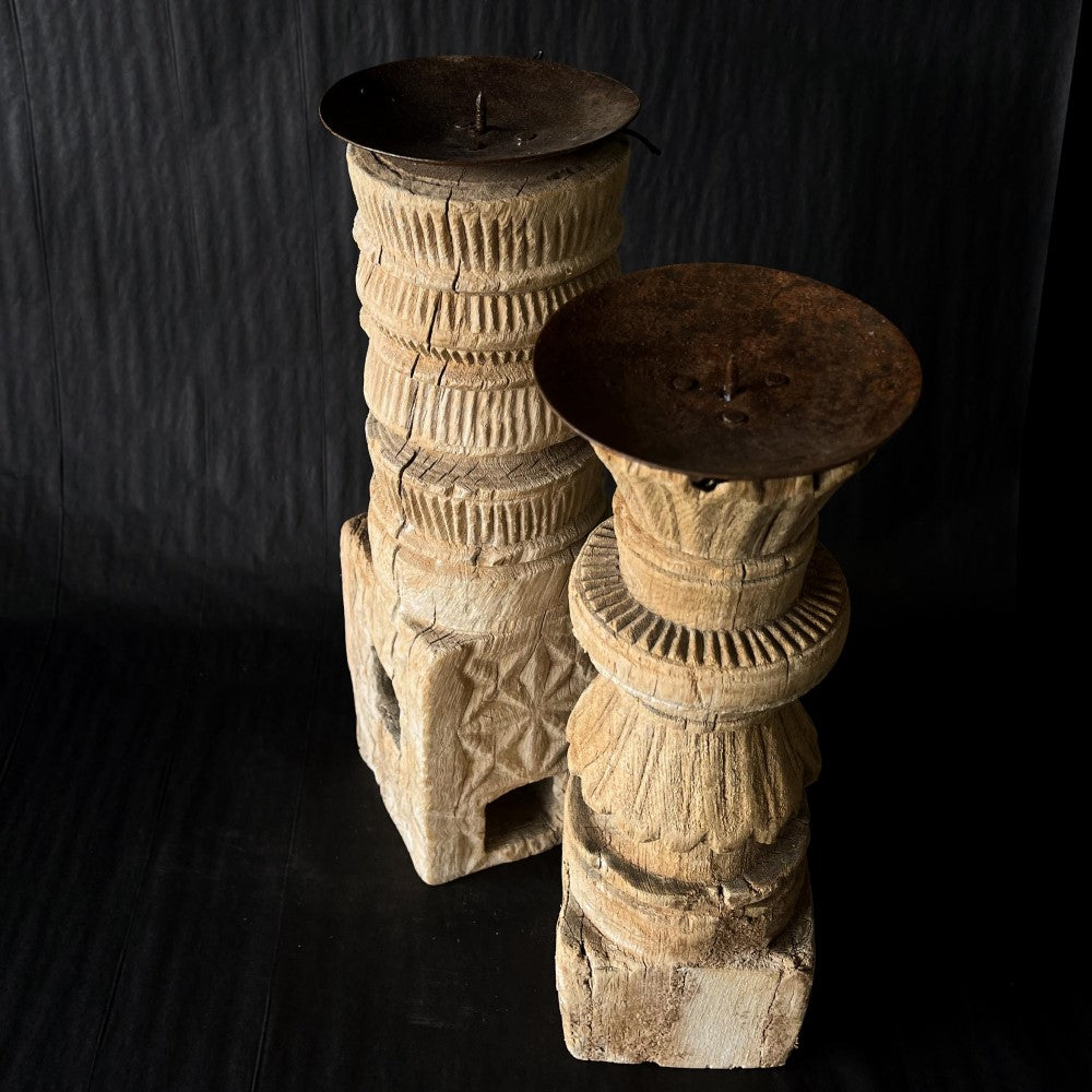 Barefoot Gypsy - Candle Holder - Vintage Indian Hand Crafted Candle Stand - tall - Tabletop Candle Holders available at LOVINLIFE Co Byron Bay for all your gifts, candles and interior decorating needs