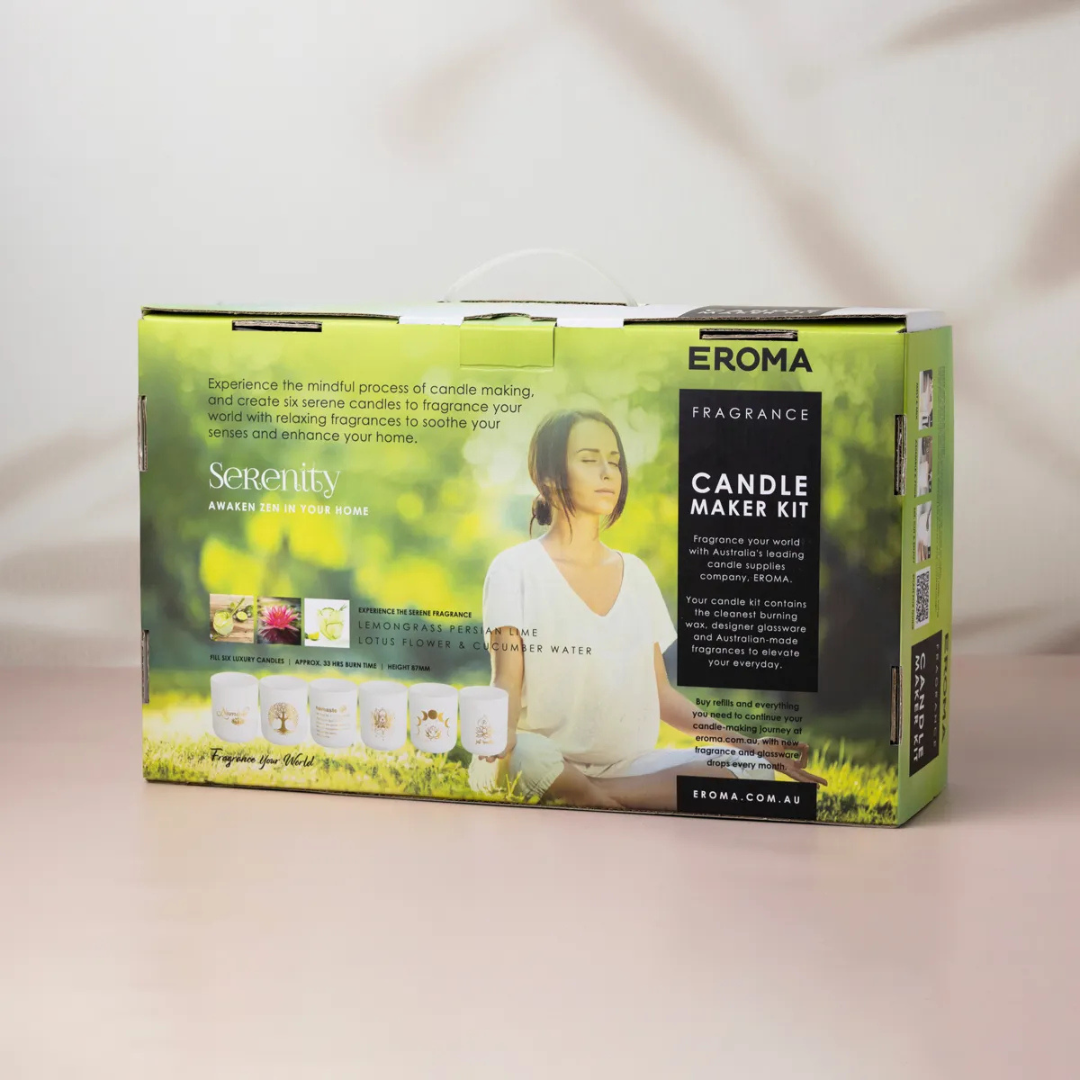 Candle Making Kit - Serenity White with Gold