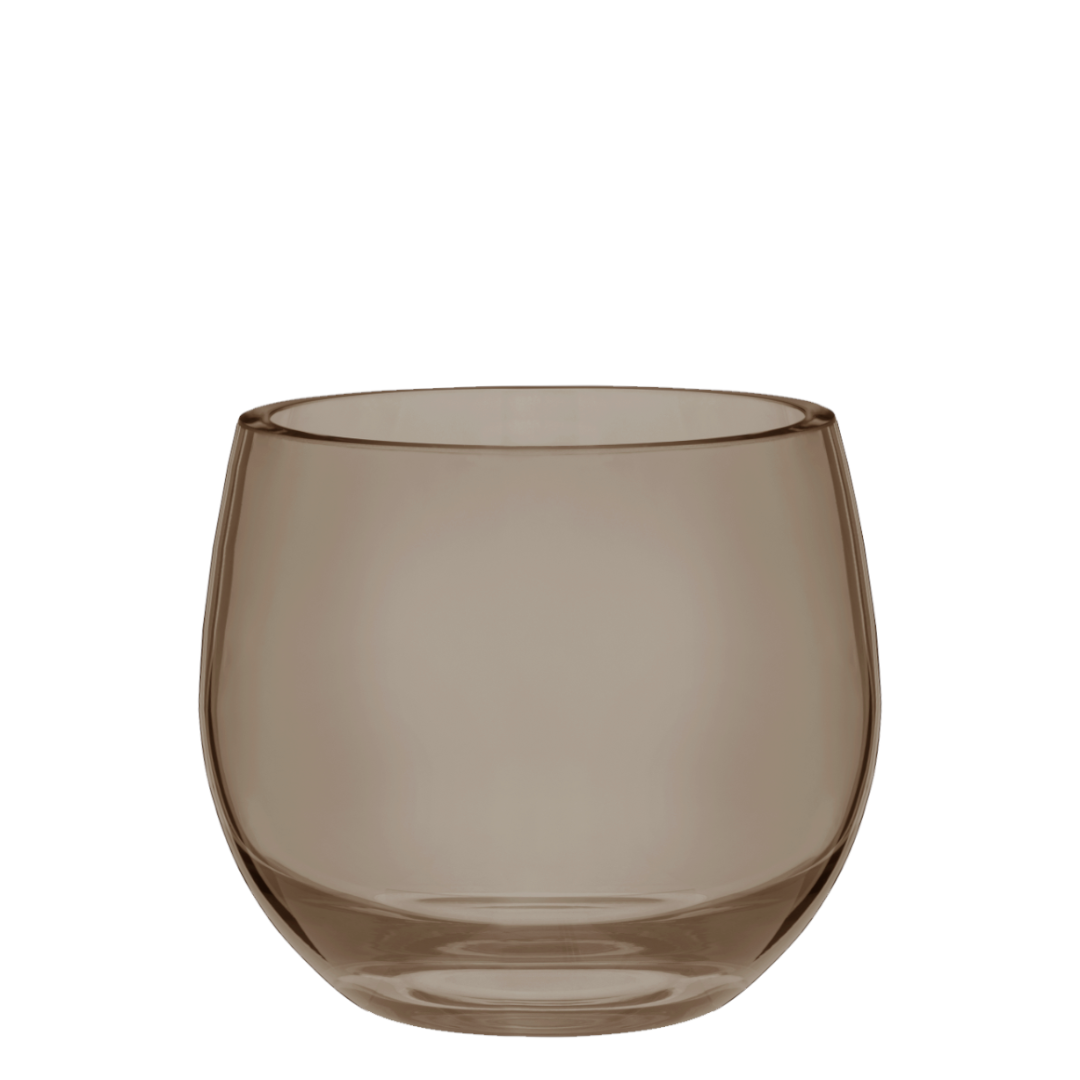 Droplet Vase and Candle Holder or Lantern - Bronze - 12cm - Polish Glassware range from Francalia - Tabletop Candle Holders - available at LOVINLIFE Co Byron Bay for all your gifts, candles and interior decorating needs