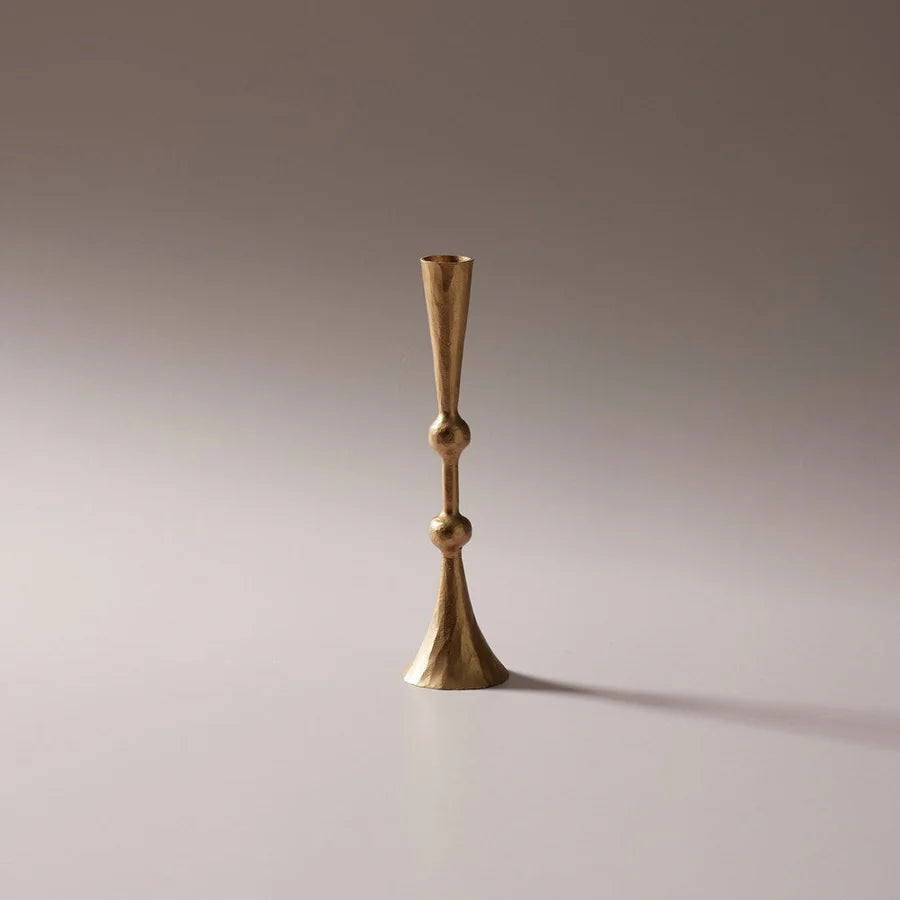 Enchant Brass Candle Stand, tall - available at LOVINLIFE Co Byron Bay for all your gifts, candles and interior decorating needs