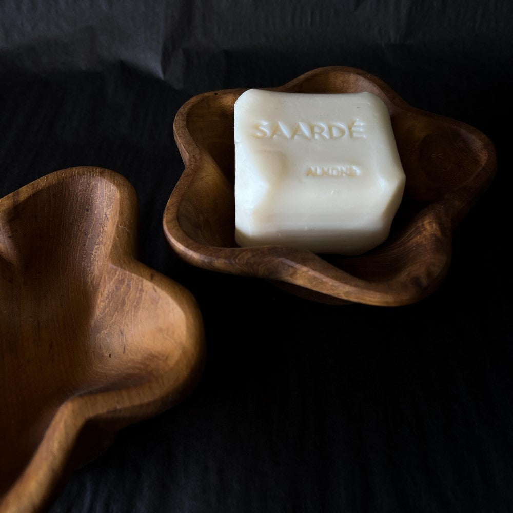 Inartisan - Fleur Timber Trinket Dish - top view - handmade with recycled wood - small condiment serving dish/bowl - Stocked at LOVINLIFE Co Byron Bay for all your gifts, candles and interior decorating needs