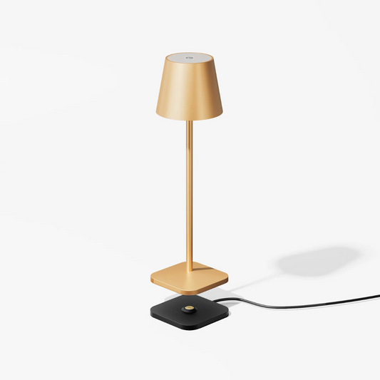 Lamp LED Wireless & re-chargeable - Brass - available at LOVINLIFE Co Byron Bay for all your gifts, candles and interior decorating needs