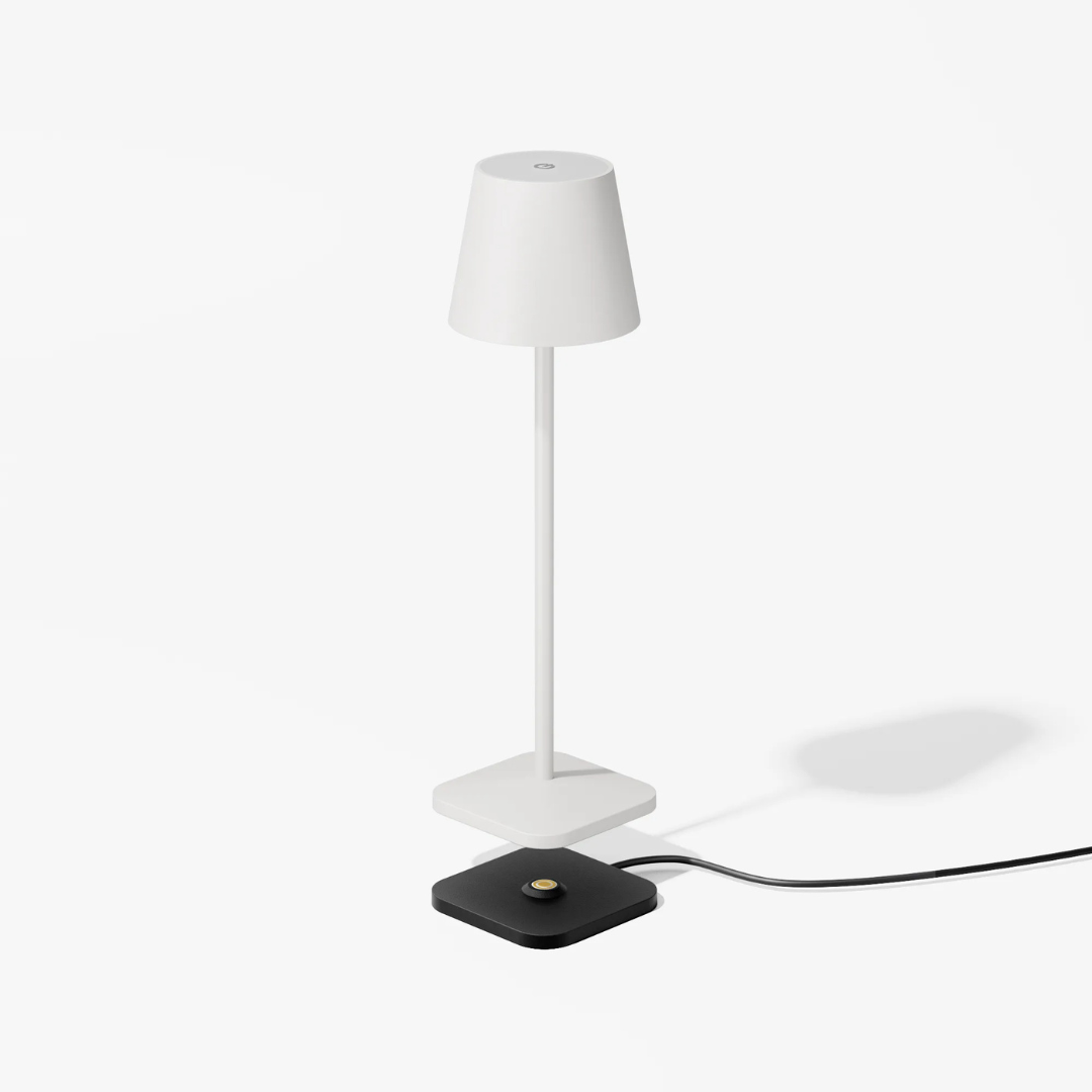 Lamp LED Wireless & re-chargeable - White - available at LOVINLIFE Co Byron Bay for all your gifts, candles and interior decorating needs