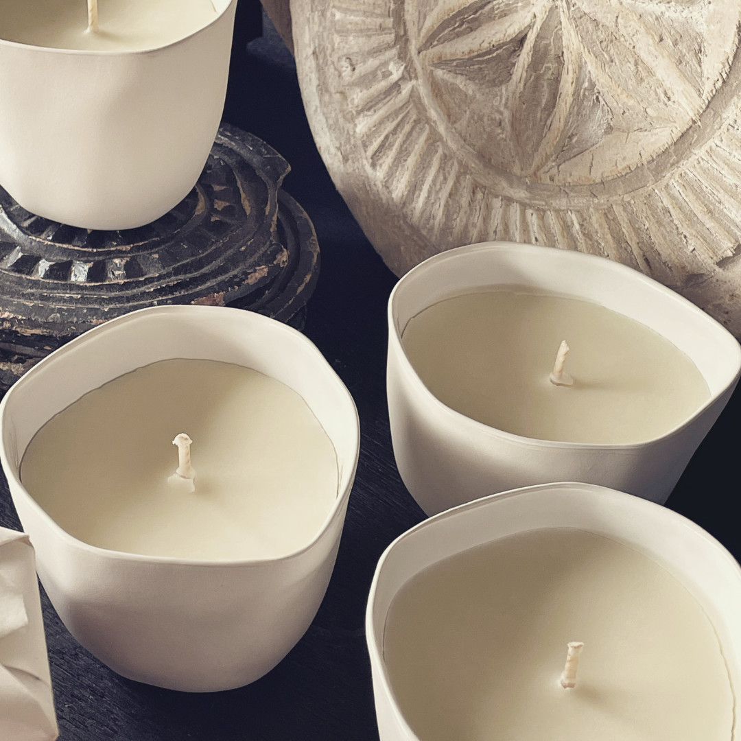 Custom All Natural Candle - Signature Byron Bay Blend Ceramic - Coconut Lotus and Patchouli - Handmade by LOVINLIFE CO Byron Bay - in a Reusable Ceramic Cup - Available for Wholesale