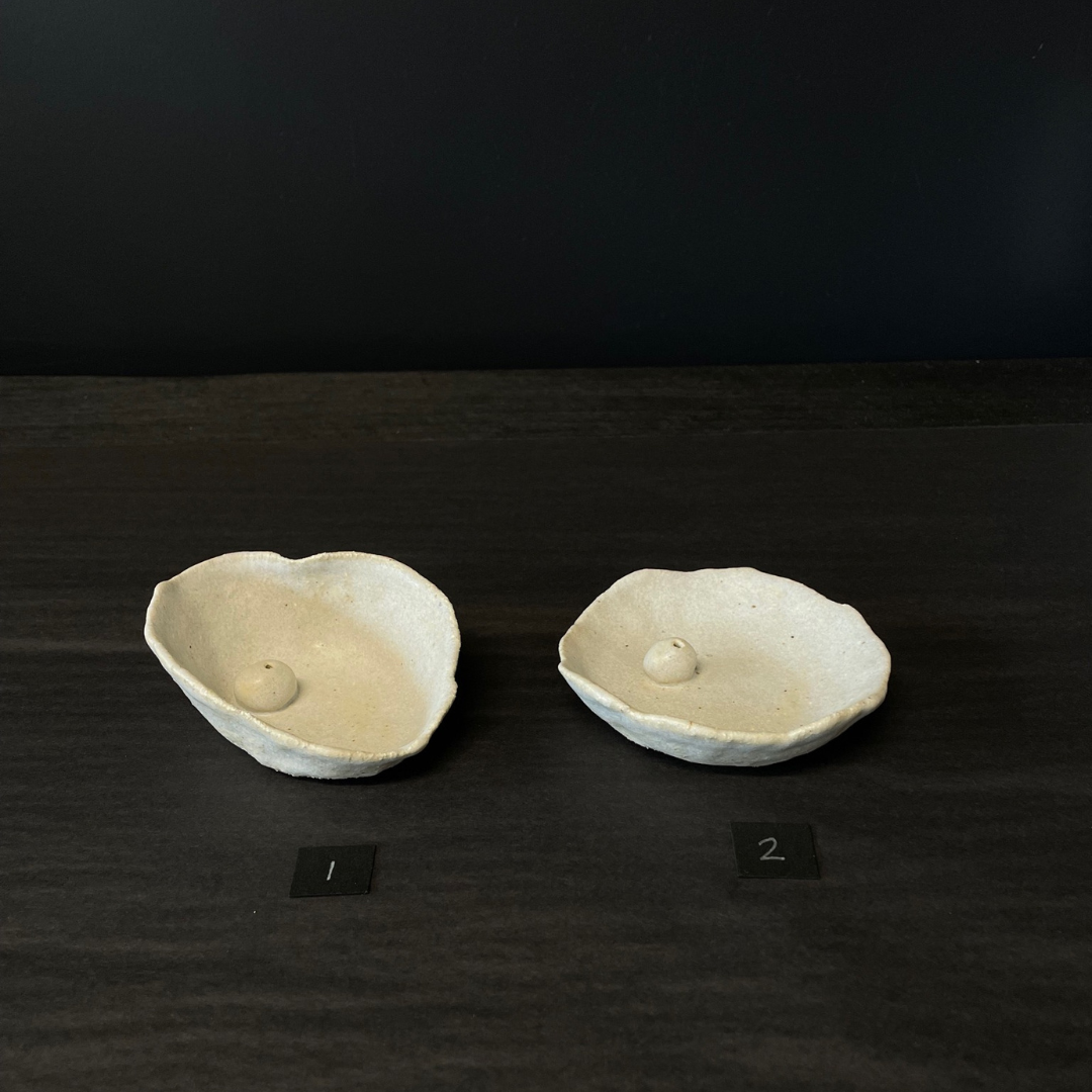 Lovinlife Co ByronBay – handmade Ceramic Incense Bowl with a fixed ball to perfectly hold your incense and catch the ash – 2 sizes pictured - available at LOVINLIFE Co Byron Bay for all your gifts, candles and interior decorating needs