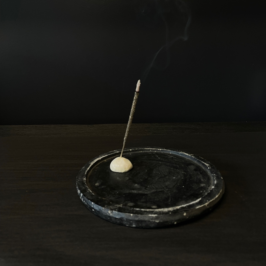 Ceramic Pebble Incense Holder