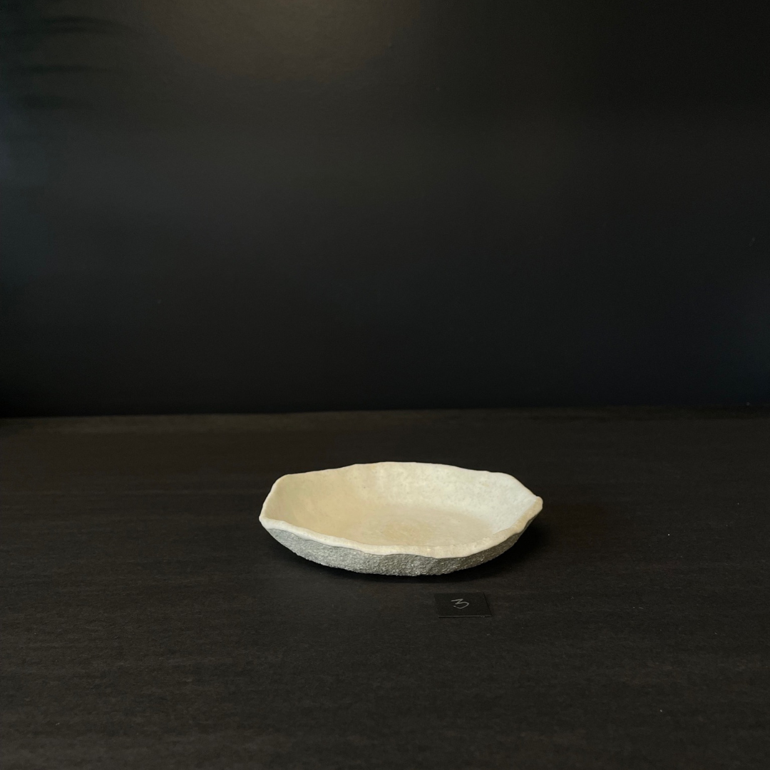 Lovinlife Co ByronBay – handmade Ceramic Smudging Plate for your Smudge sticks or Palo Santo, soap or trinkets – size 3 pictured from side - available at LOVINLIFE Co Byron Bay for all your gifts, candles and interior decorating needs