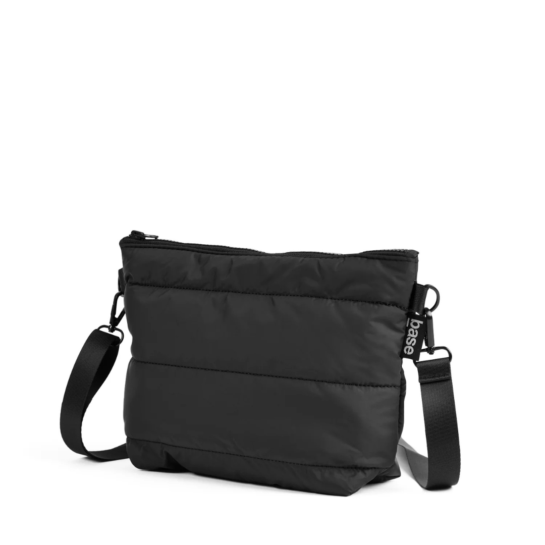Stash Base Crossbody Bag - an everyday crossbody bag in soft, cloud-like fabric - black bag pictured - Stocked at LOVINLIFE Co Byron Bay for all your gifts, candles and interior decorating needs
