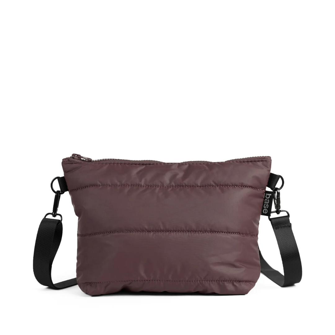 Stash Base Crossbody Bag - an everyday crossbody bag in soft, cloud-like fabric - chocolate bag pictured - Stocked at LOVINLIFE Co Byron Bay for all your gifts, candles and interior decorating needs