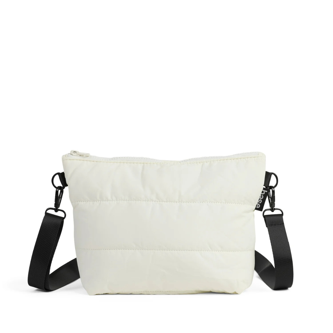 Stash Base Crossbody Bag - an everyday crossbody bag in soft, cloud-like fabric - ecru white bag pictured - Stocked at LOVINLIFE Co Byron Bay for all your gifts, candles and interior decorating needs