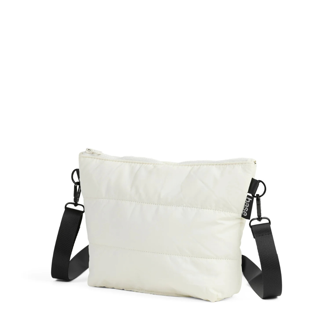 Stash Base Crossbody Bag - an everyday crossbody bag in soft, cloud-like fabric - ecru white bag pictured - Stocked at LOVINLIFE Co Byron Bay for all your gifts, candles and interior decorating needs