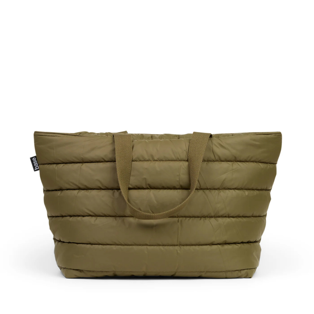 Take it Base Bag - A large soft-as-a-cloud shoulder bag for days on the go or weekends away - Khaki bag pictured - Stocked at LOVINLIFE Co Byron Bay for all your gifts, candles and interior decorating needs