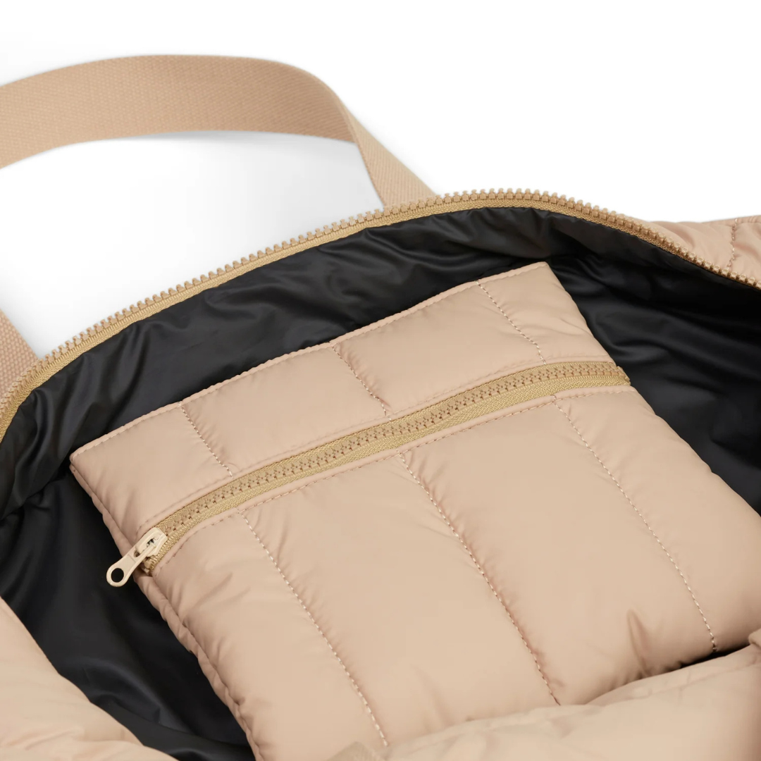 Take it Base Bag - A large soft-as-a-cloud shoulder bag for days on the go or weekends away - inside of Sand bag pictured - Stocked at LOVINLIFE Co Byron Bay for all your gifts, candles and interior decorating needs