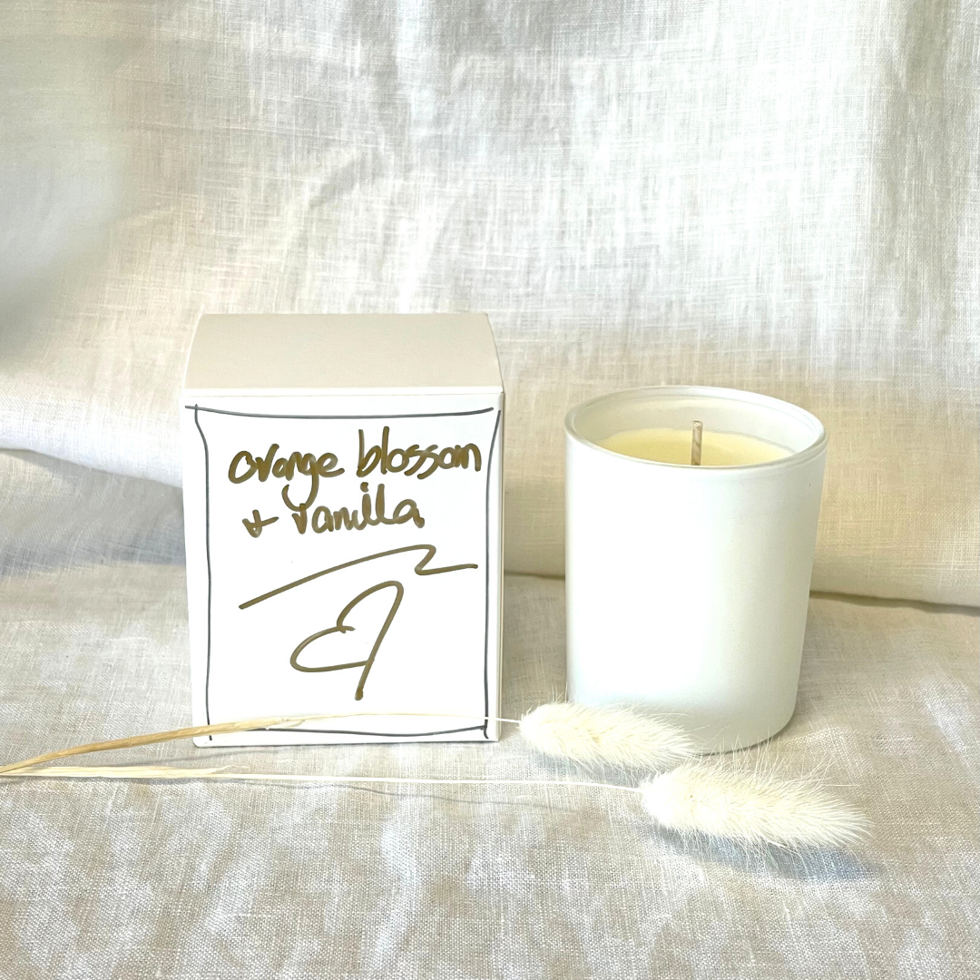 Custom All Natural Candle - Minis - Orange Blossom & Vanilla - Handmade by LOVINLIFE CO Byron Bay - Available for Wholesale