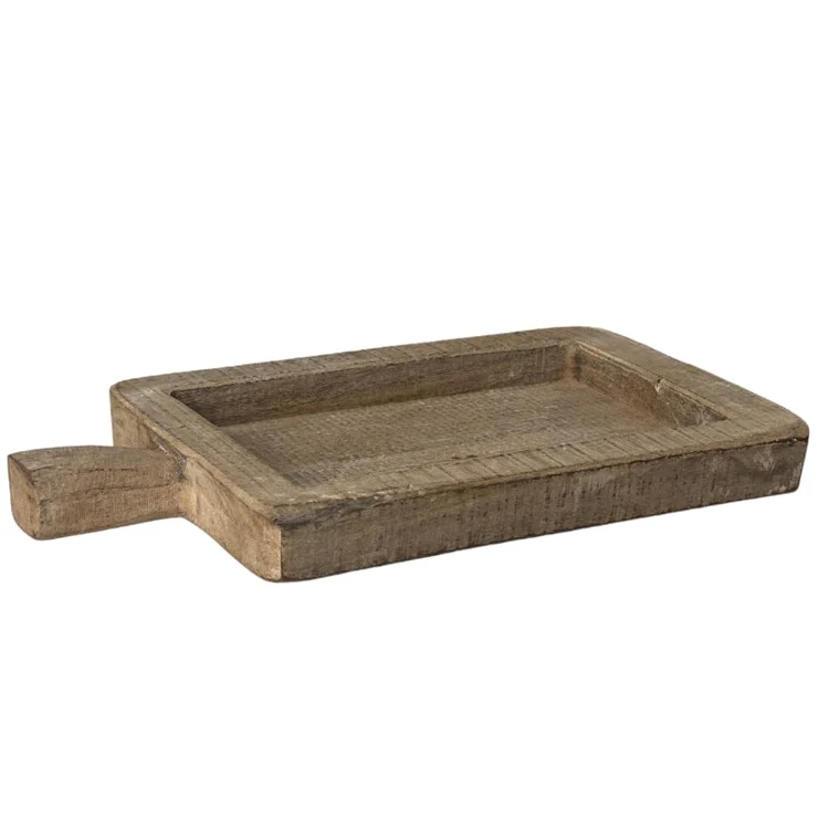 Vintage Indian Wooden Trays - Bleached