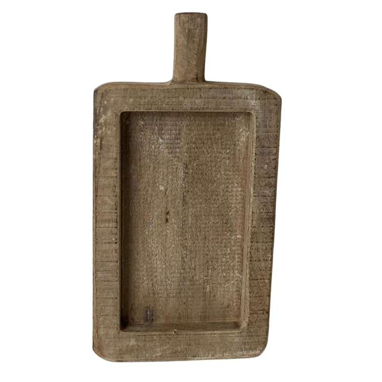 Vintage Indian Wooden Trays - Bleached