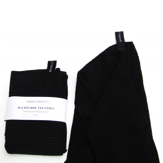 Tea Towel - Black Microfibre