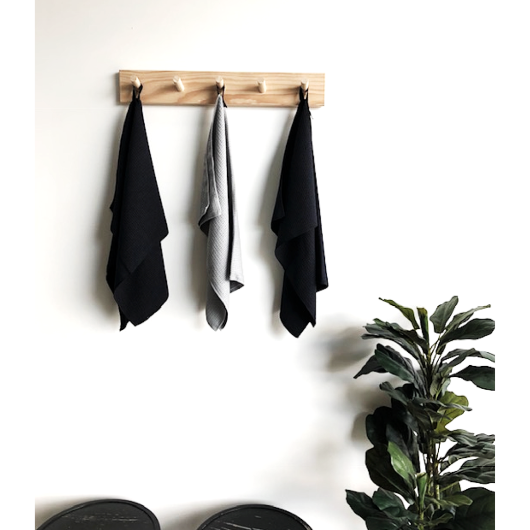 Tea Towel - Black Microfibre