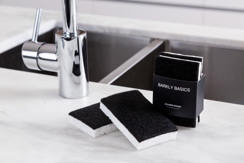 BB Scourer Sponge - Black & White