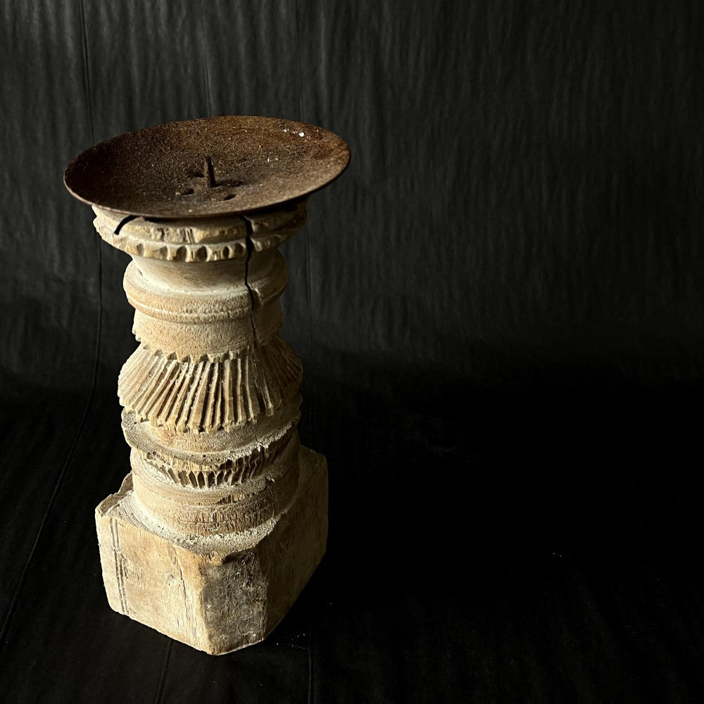 Barefoot Gypsy - Candle Holder - Vintage Indian Hand Crafted Candle Stand - skinny size - Tabletop Candle Holders available at LOVINLIFE Co Byron Bay for all your gifts, candles and interior decorating needs