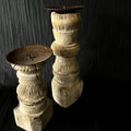 Barefoot Gypsy - Candle Holder - Vintage Indian Hand Crafted Candle Stand - tall and skinny size - Tabletop Candle Holders available at LOVINLIFE Co Byron Bay for all your gifts, candles and interior decorating needs