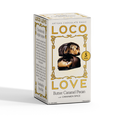 Beige box of Loco Love Butter Caramel Pecan with Cinnamon Spice chocolate bars. 5 Pack. Vegan, gluten-free, sustainably sourced and no refined sugars. Each box contains 2 x chocolates.
Available LOVINLIFE Co Byron Bay.