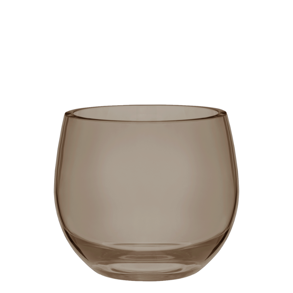 Droplet Vase and Candle Holder or Lantern - Bronze - 12cm - Polish Glassware range from Francalia - Tabletop Candle Holders - available at LOVINLIFE Co Byron Bay for all your gifts, candles and interior decorating needs