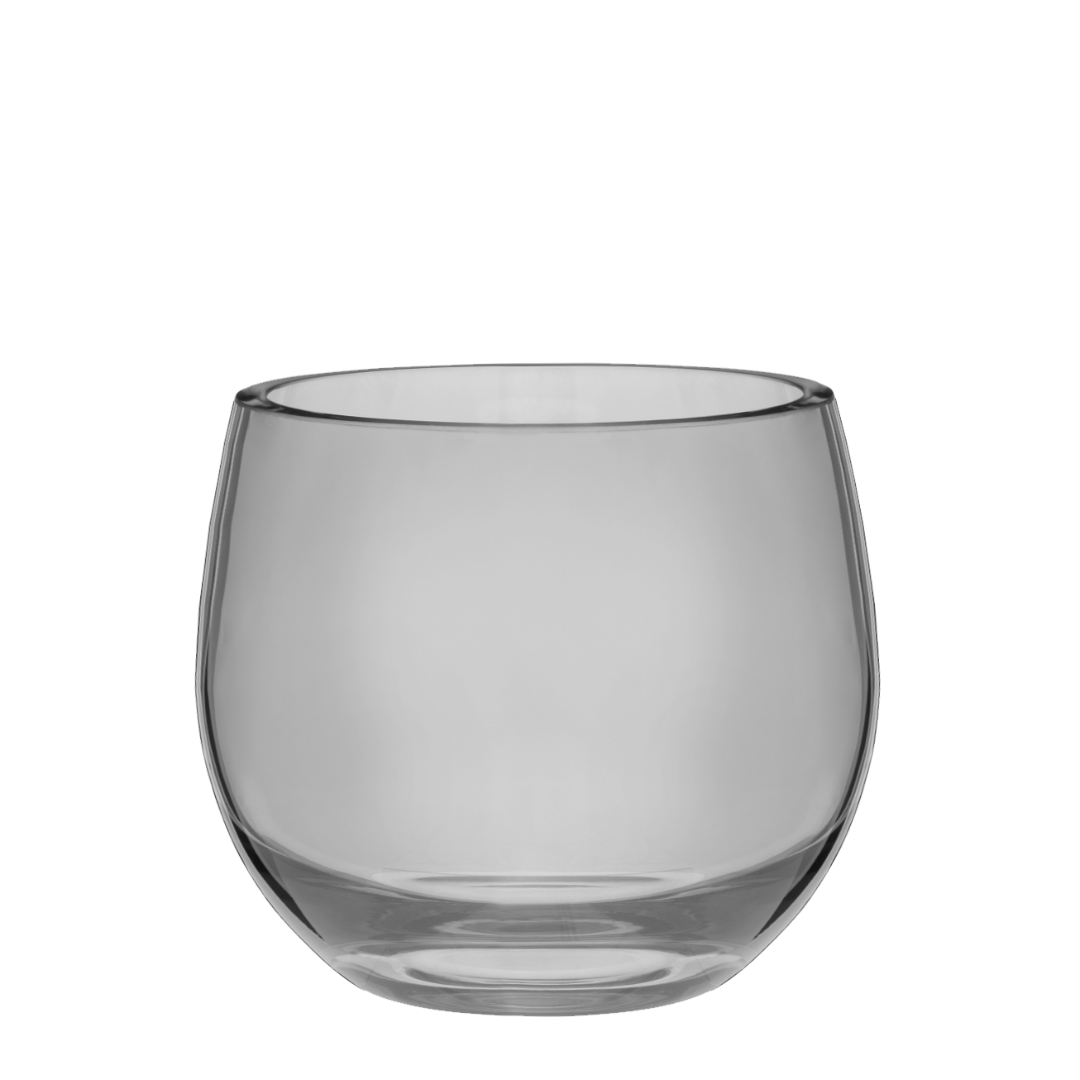 Droplet Vase and Candle Holder or Lantern - Lustre Black - 12cm - Polish Glassware range from Francalia - Tabletop Candle Holders - available at LOVINLIFE Co Byron Bay for all your gifts, candles and interior decorating needs