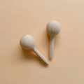 Set of 2 maracas made with FSC certified oak wood. All  instruments by Love Note Co are handmade items, non-toxic, eco-friendly and sustainably sourced. Stocked at LOVINLIFE Co Byron Bay for all your gifts, candles and interior decorating needs