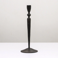 Indigo Love Grace Black Taper Candlestand - small, size view - Handcrafted from iron - Tabletop Candle Holders - Stocked at LOVINLIFE Co Byron Bay for all your gifts, candles and interior decorating needs