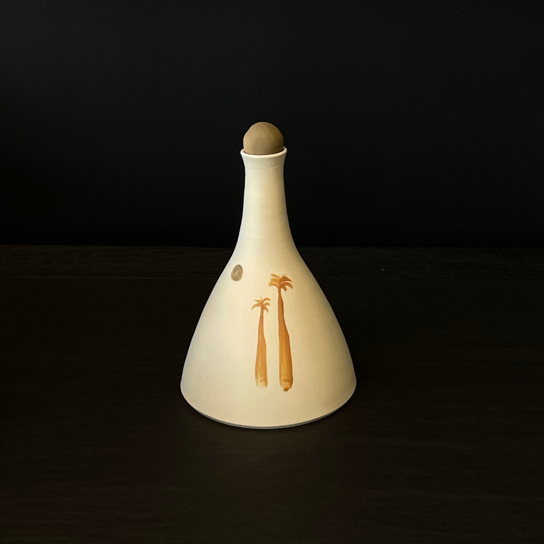 Lovinlife Co ByronBay - Handmade Ceramics Range - Carafe Series by MC STUDIO CERAMICS - Palm Springs ceramic white clay Carafe pictured - available at LOVINLIFE Co Byron Bay for all your gifts, candles and interior decorating needs