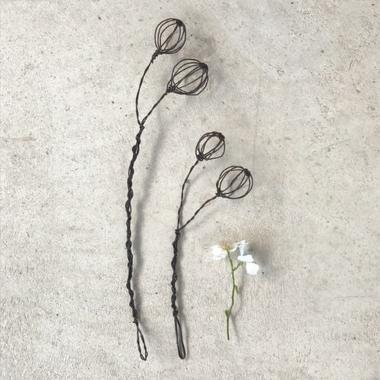 Twisted Wire Sprigs -Berries, both sizes pictured as a flat lay - Stocked at LOVINLIFE Co Byron Bay for all your gifts, candles and interior decorating needs