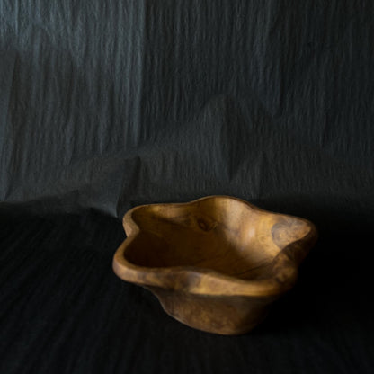 Inartisan - Fleur Timber Trinket Dish - top view - handmade with recycled wood - small condiment serving dish/bowl - Stocked at LOVINLIFE Co Byron Bay for all your gifts, candles and interior decorating needs