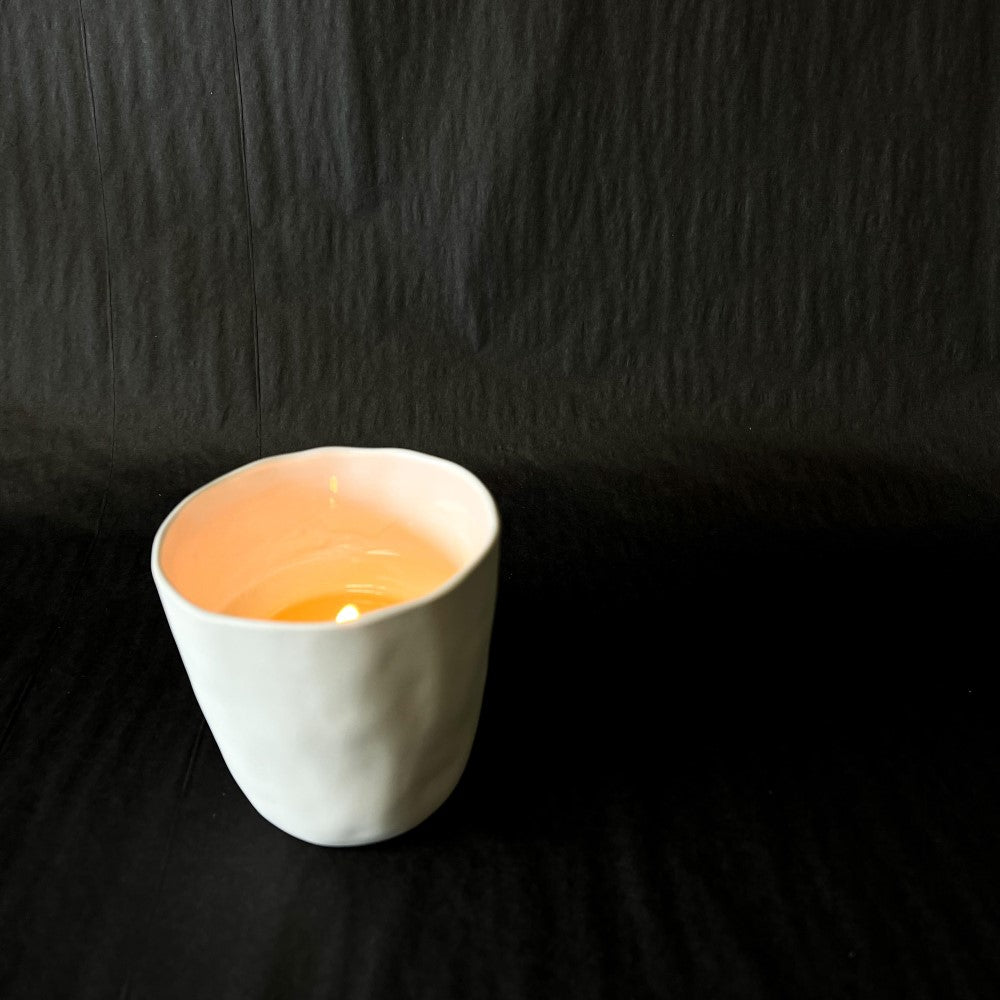 Lovinlife Co ByronBay - Signature Candle Range, also available for wholesale - Hand Made Candle in Re-usable ceramic cup pictured - available at LOVINLIFE Co Byron Bay for all your gifts, candles and interior decorating needs