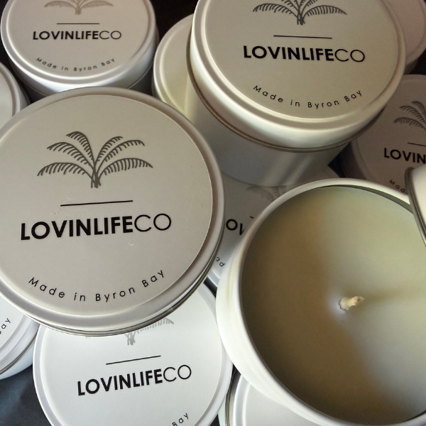 Candle LovinlifeCo - White Travel Tin