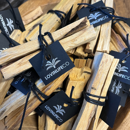 Lovinlife Co ByronBay - Palo Santo Stick Bundle - Burning Ritual Stick - close up of bundles in wooden bowl - available at LOVINLIFE Co Byron Bay for all your gifts, candles and interior decorating needs