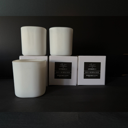 Candle LovinlifeCo - Byron Bay Blend - LeCube Jar - White