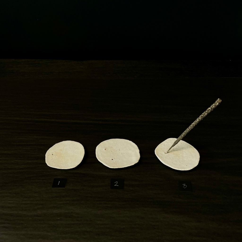 Lovinlife Co ByronBay – handmade Ceramic Half Moon Incense Holder with a flat surface these delicate pieces are effortlessly simple and appear to be floating – all sizes pictured - available at LOVINLIFE Co Byron Bay for all your gifts, candles and interior decorating needs