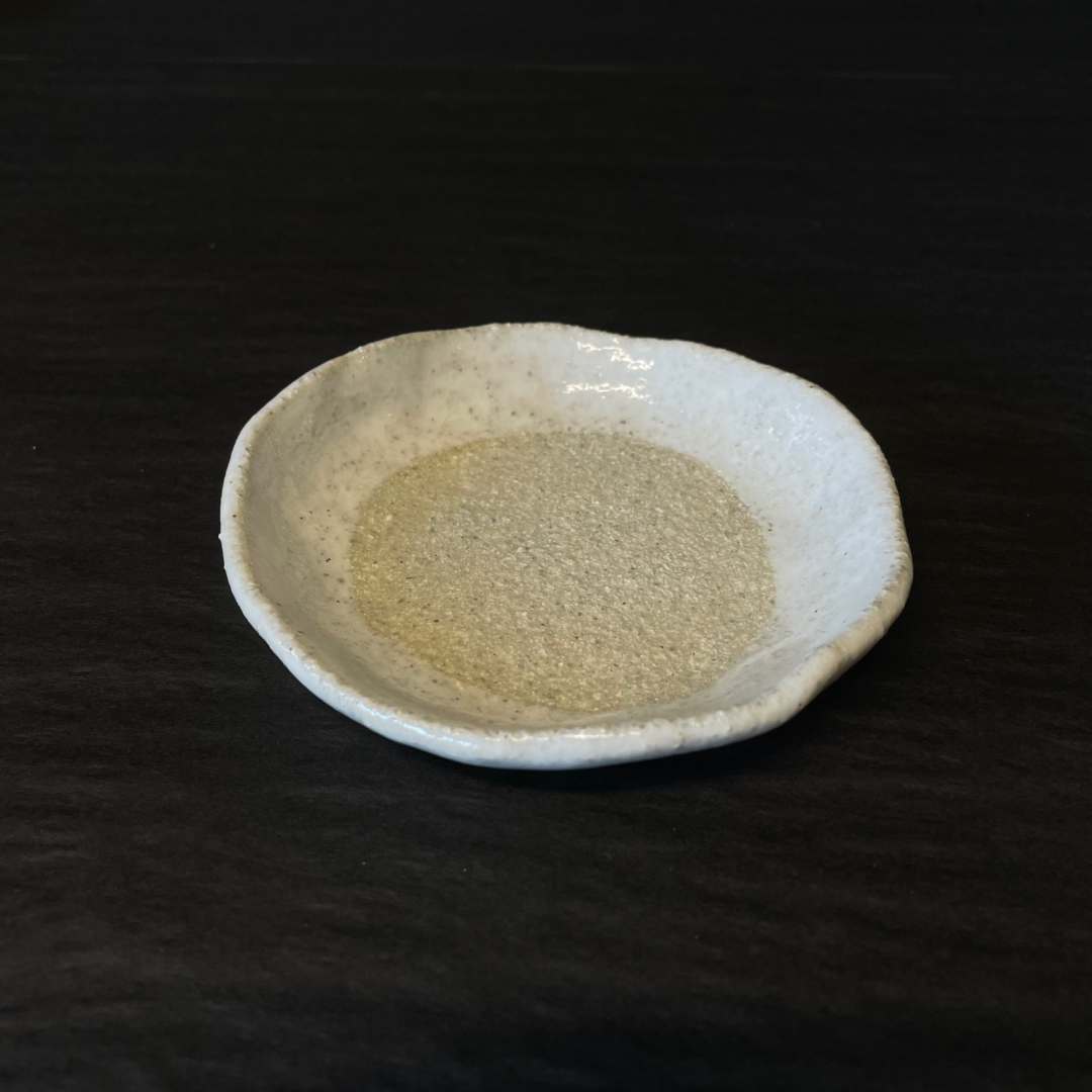 Lovinlife Co ByronBay - Handmade Signature Ceramics Range - Natural white clay dish finished with a milk glaze - Ceramic Tiny Dish D3 - Border pictured - available at LOVINLIFE Co Byron Bay for all your gifts, candles and interior decorating needs