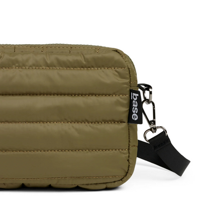 Mini Base Cloud Bag - a small crossbody bag in soft, cloud-like fabric - khaki bag pictured, close up - Stocked at LOVINLIFE Co Byron Bay for all your gifts, candles and interior decorating needs