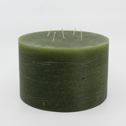 ‘Multi Wick’ Concrete Finish Pillar Candle from Francalia in Khaki, pictured on a white background - Stocked at LOVINLIFE Co Byron Bay for all your gifts, candles and interior decorating needs