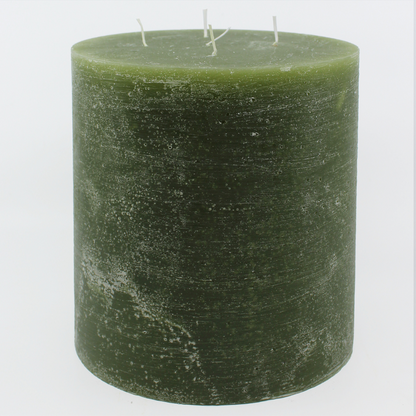 ‘Multi Wick’ Concrete Finish Pillar Candle from Francalia in Khaki, pictured on a white background - Stocked at LOVINLIFE Co Byron Bay for all your gifts, candles and interior decorating needs