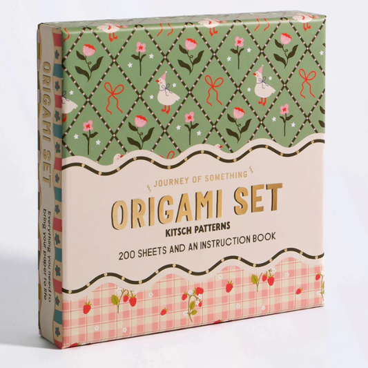 Origami Set - Kitsch Patterns box with decorative patterns on a white background - Stocked at LOVINLIFE Co Byron Bay for all your gifts, candles, homewares and interior decorating needs
