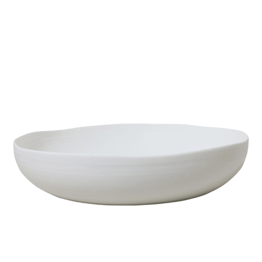 White ceramic bowl on a white background. Part of the Robert Gordon Collection stocked at LOVINLIFE Co Byron Bay for all your gifts, candles, homewares and interior decorating needs