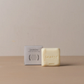 Lovinlife Co ByronBay – Saarde Jasmine Olive Oil Bar Soap – Jasmine Perfume - pictured on bench with box - available at LOVINLIFE Co Byron Bay for all your gifts, candles and interior decorating needs