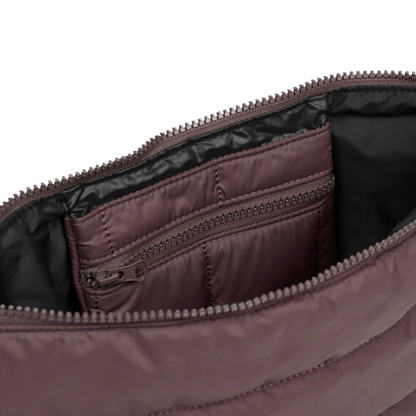 Stash Base Crossbody Bag - an everyday crossbody bag in soft, cloud-like fabric - inside of chocolate bag pictured - Stocked at LOVINLIFE Co Byron Bay for all your gifts, candles and interior decorating needs