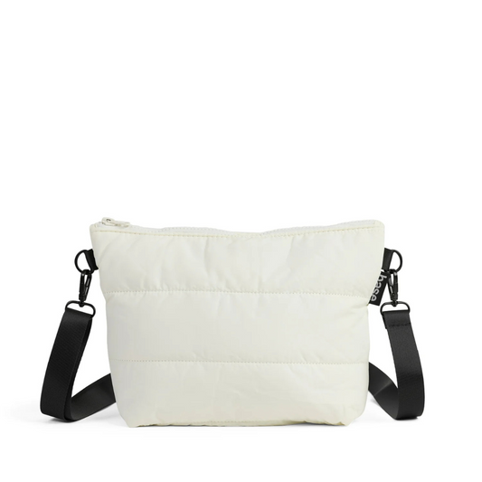 Stash Base Crossbody Bag - an everyday crossbody bag in soft, cloud-like fabric - ecru white bag pictured - Stocked at LOVINLIFE Co Byron Bay for all your gifts, candles and interior decorating needs