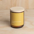 Commonfolk Heartfelt Candle - Wanaka scent with geranium + lavender - "I look over at you and see Sunshine" jar pictured on plywood backdrop - Stocked at LOVINLIFE Co Byron Bay for all your gifts, candles and interior decorating needs